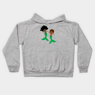 Brother and Sister Mermaids Kids Hoodie